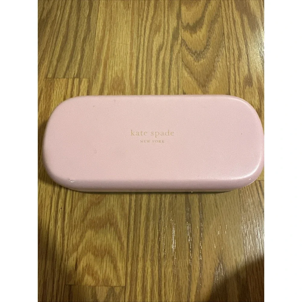 Kate Spade New York Hard Shell Glasses Case Hello Sunshine Sunglasses Pink Green